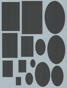 Ovals and Rectangles Stencil