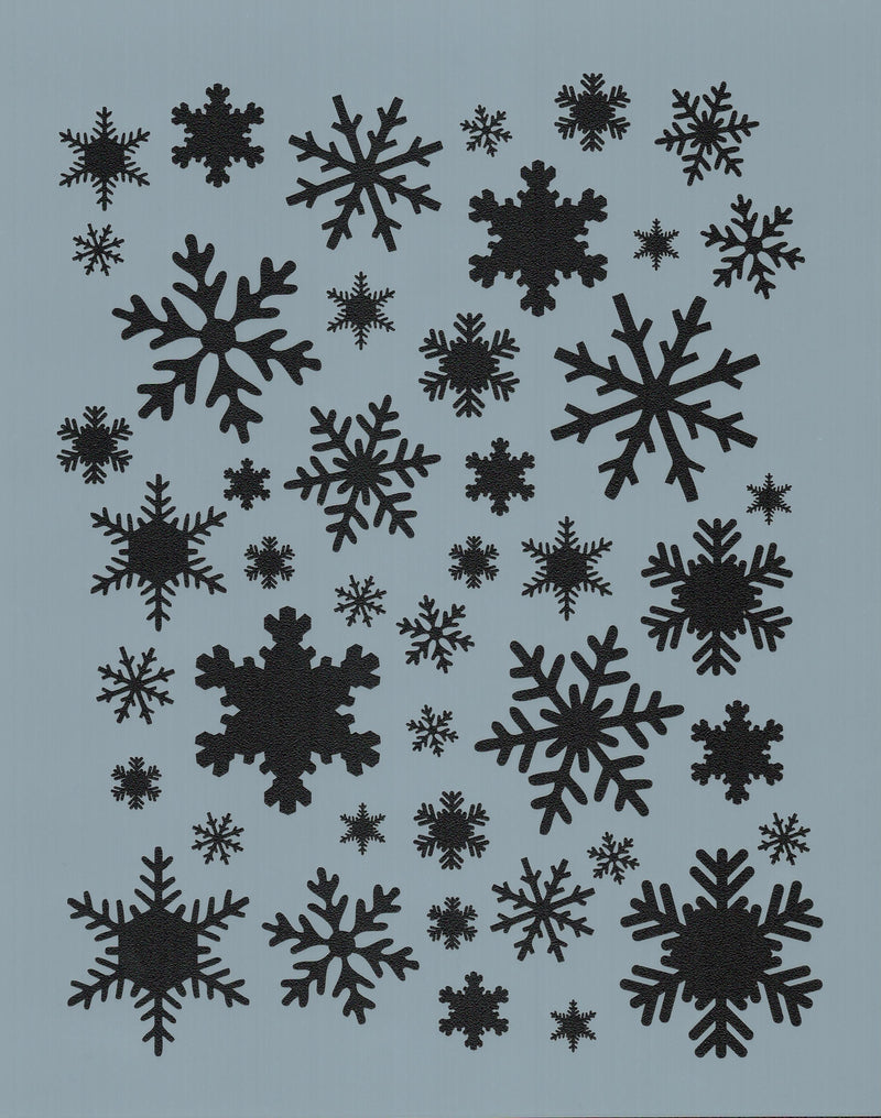 Hokey Pokey Dream Stencils. Snowflake Cluster - Vinyl Stencil - 245