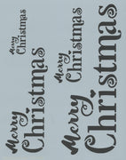 Merry Christmas Word Stencil