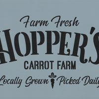 Hopper's Carrot Farm Stencil