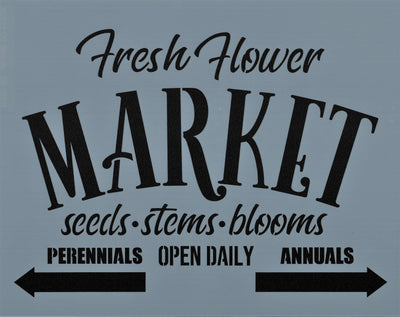 Fresh Flower Market Stencil