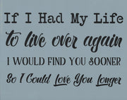 Love You Longer Stencil