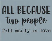 Madly In Love Stencil