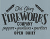 Old Glory Fireworks Stencil