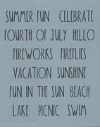 Dunn Inspired Summer Words Stencil