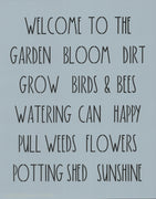 Dunn Inspired Garden Words Stencil