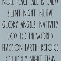 Dunn Inspired Religious Christmas Words Stencil