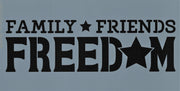 Family Friends Freedom Stencil