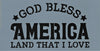God Bless America Land That I Love Stencil