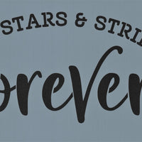 Stars and Stripes Forever Stencil