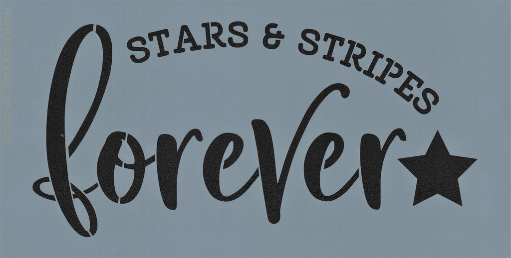 Stars and Stripes Forever Stencil