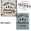 Fresh Cut Christmas Trees Stencil