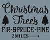 Christmas Trees Spruce Stencil