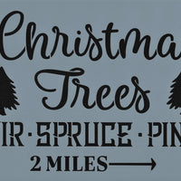 Christmas Trees Spruce Stencil