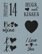 Word Blocks: February 14 Stencil