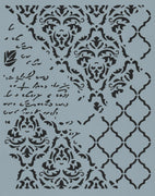 Brocade Elegance Collage Stencil