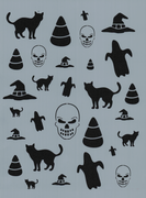 Halloween Background Stencil