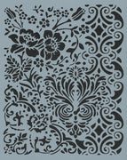Floral Flourish Collage Stencil