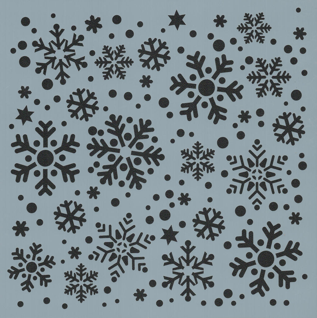 Snowfall Background Stencil