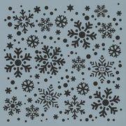 Snowfall Background Stencil