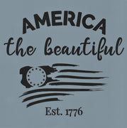 America the Beautiful Est 1776 Stencil
