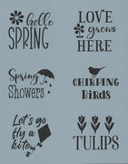 Word Blocks: Spring Stencil