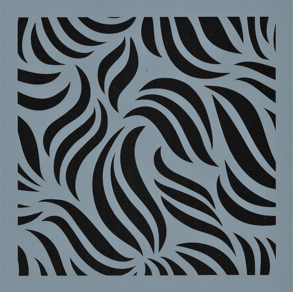Zebra Background Stencil