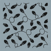 Tangled Lights Background Stencil