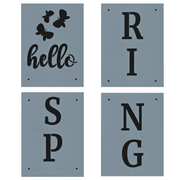 Porch Sign: Hello Spring Stencil