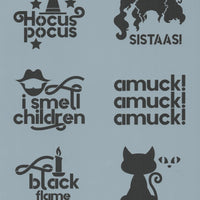 Word Blocks: Hocus Pocus Stencil
