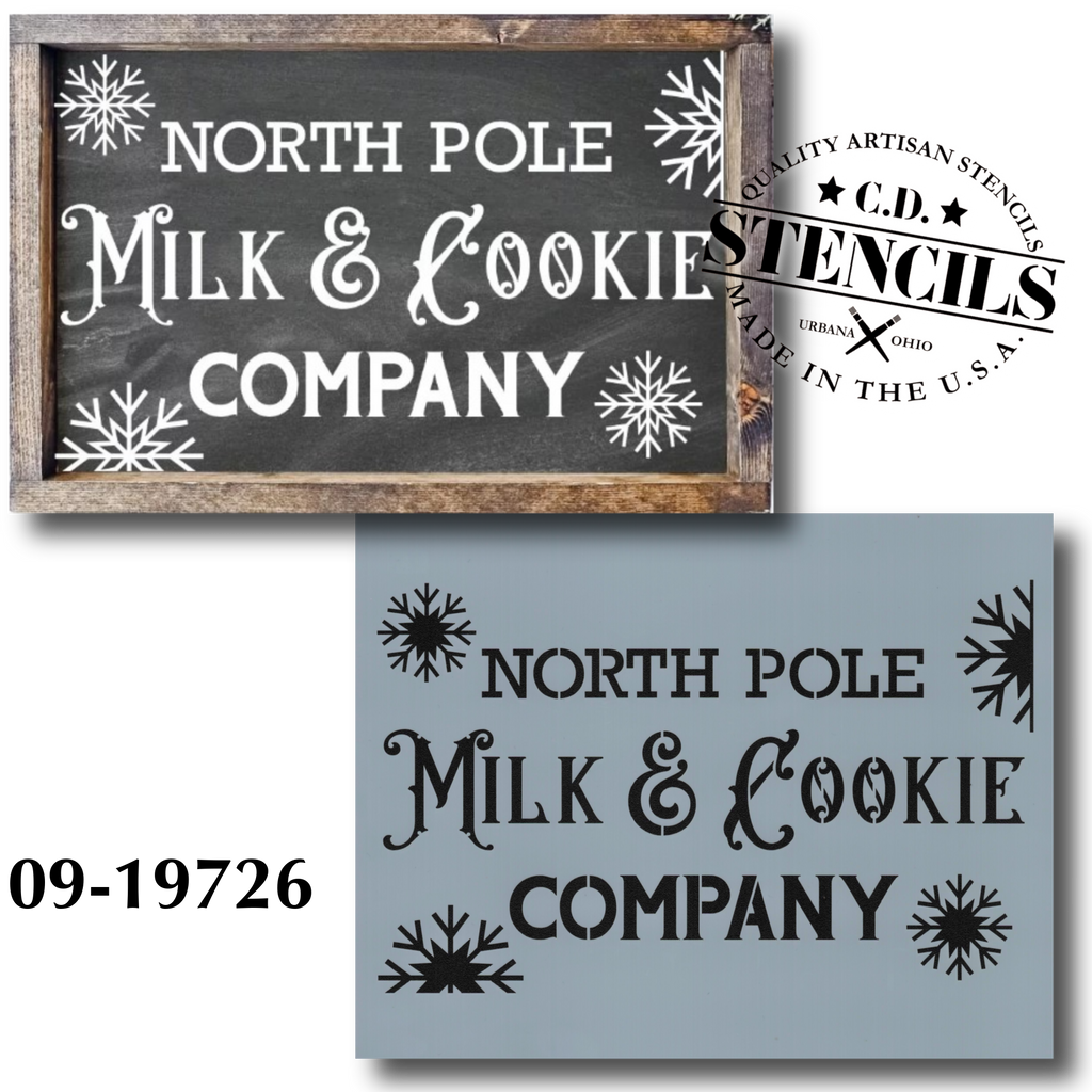 North Pole Cookie Company Stencil