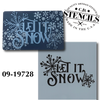 Mini Signs: Let It Snow