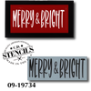 Whimsical Merry & Bright Stencil