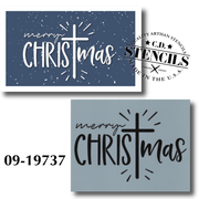 Merry Christ-mas Stencil