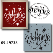 Welcome - Sparkle Stencil