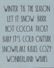 Dunn Inspired Winter Words Stencil