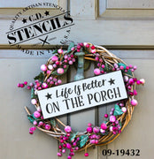 Porch Life Stencil
