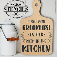 Sleep in the Kitchen Stencil