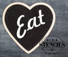 Simple Sayings:  Eat Script Stencil
