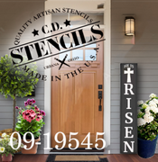 Porch Sign:  He Is Risen Stencil