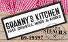 Granny's Kitchen Stencil