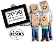 Together with My Crazy Stencil