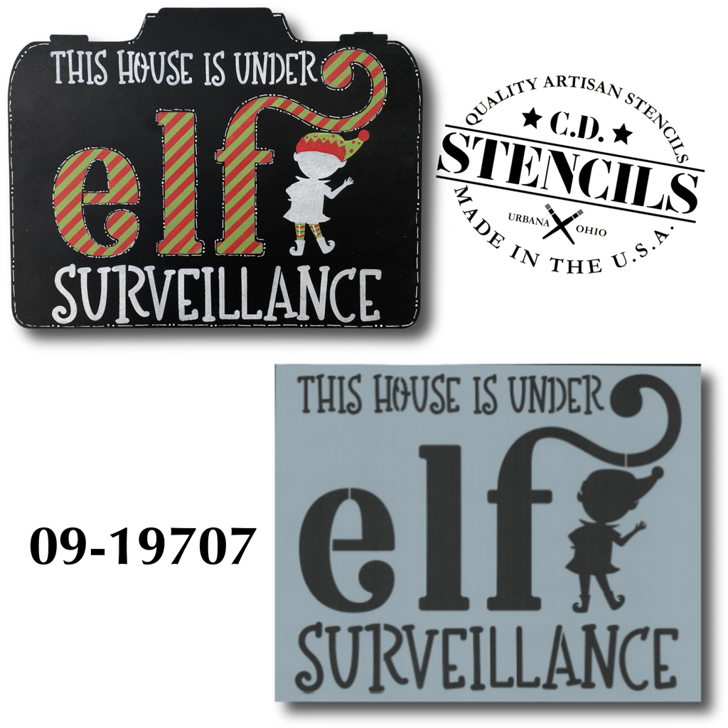 Elf Surveillance Stencil