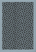 Diagonal Herringbone Border Stencil