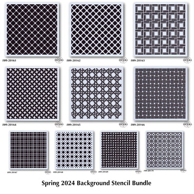 Spring 2024 Background Stencil Bundle