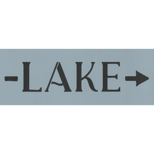 Lake Arrow Stencil