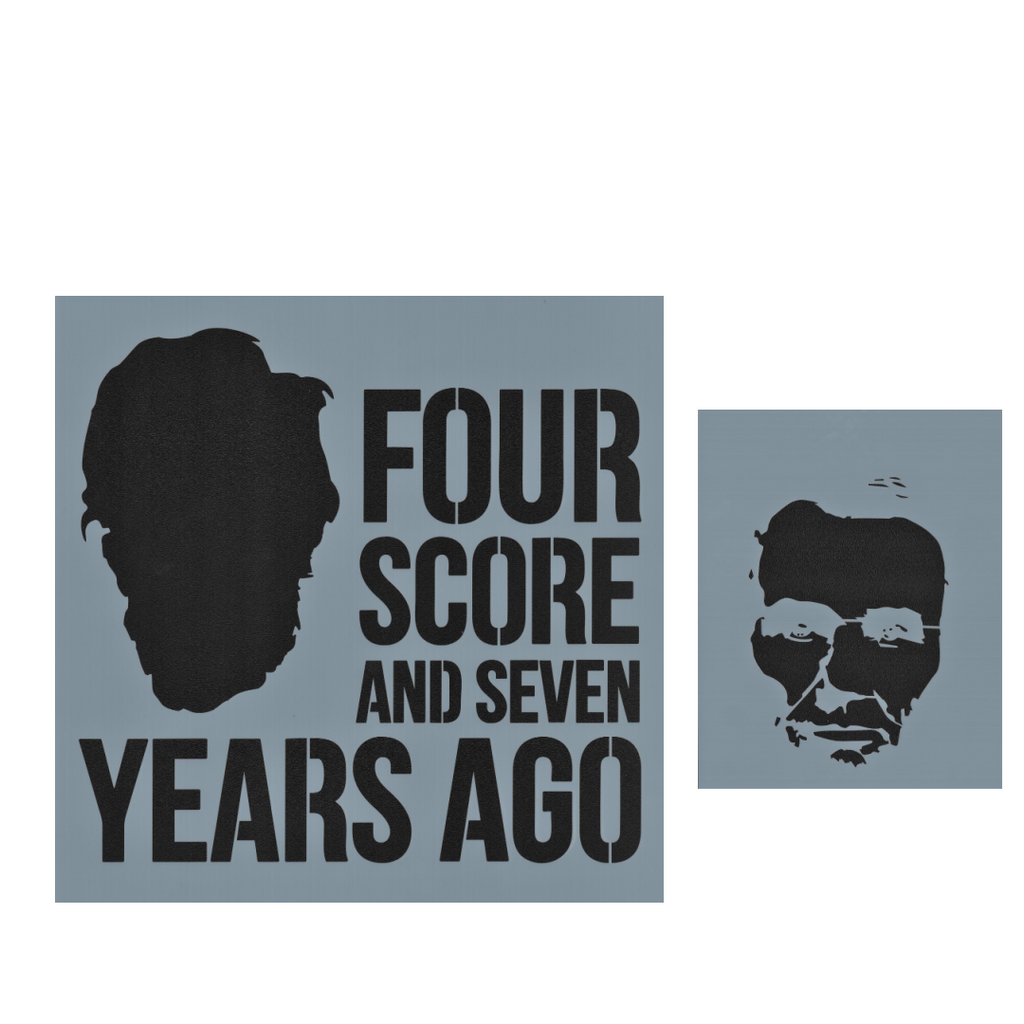 Four Score 2pc. Stencil