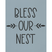 Bless Our Nest Stencil