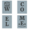 Porch Sign: Pets Welcome Stencil