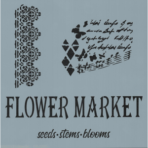 Flower Market Stencil